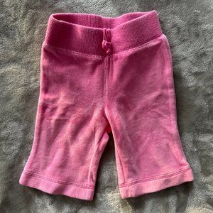EUC Baby Gap Pink Velour Pants Sz 0-3 mos